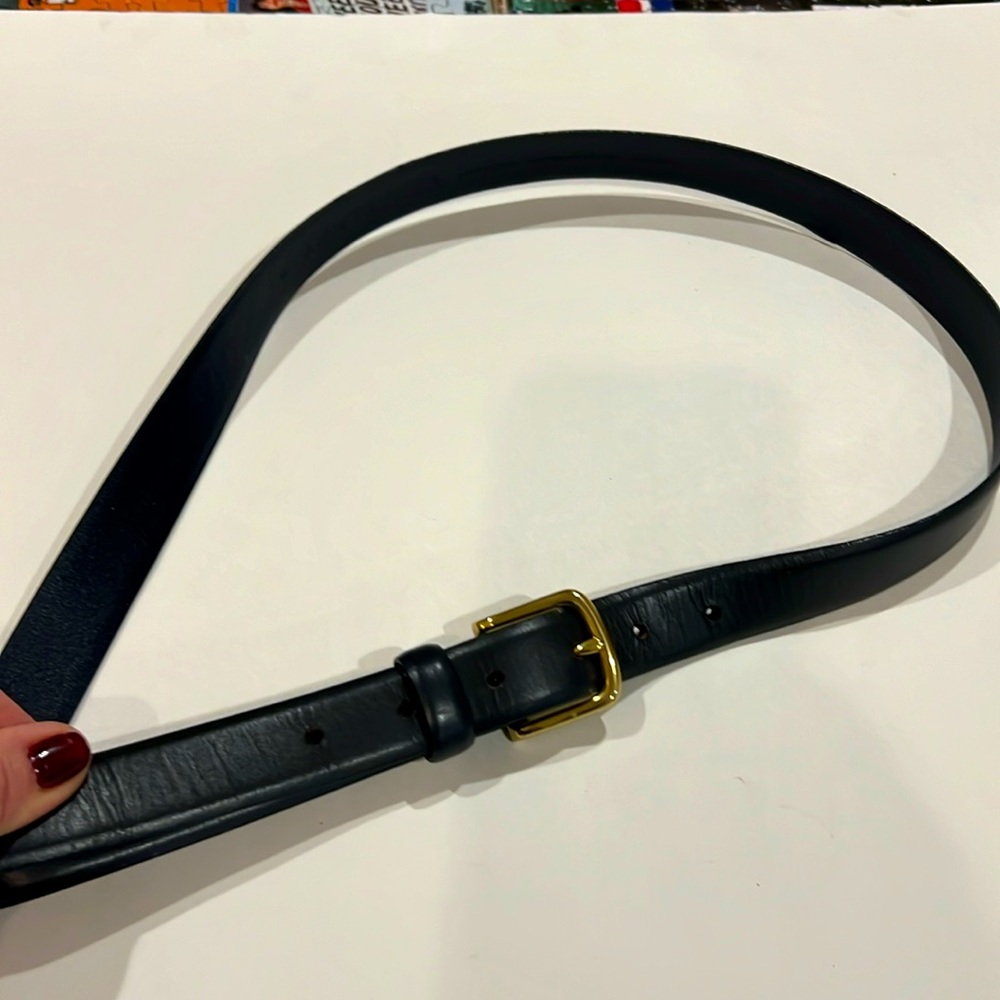 Ann Taylor Black leather belt